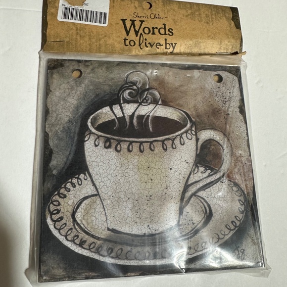 Words To Live By Coffee Tile - Picture 2 of 7